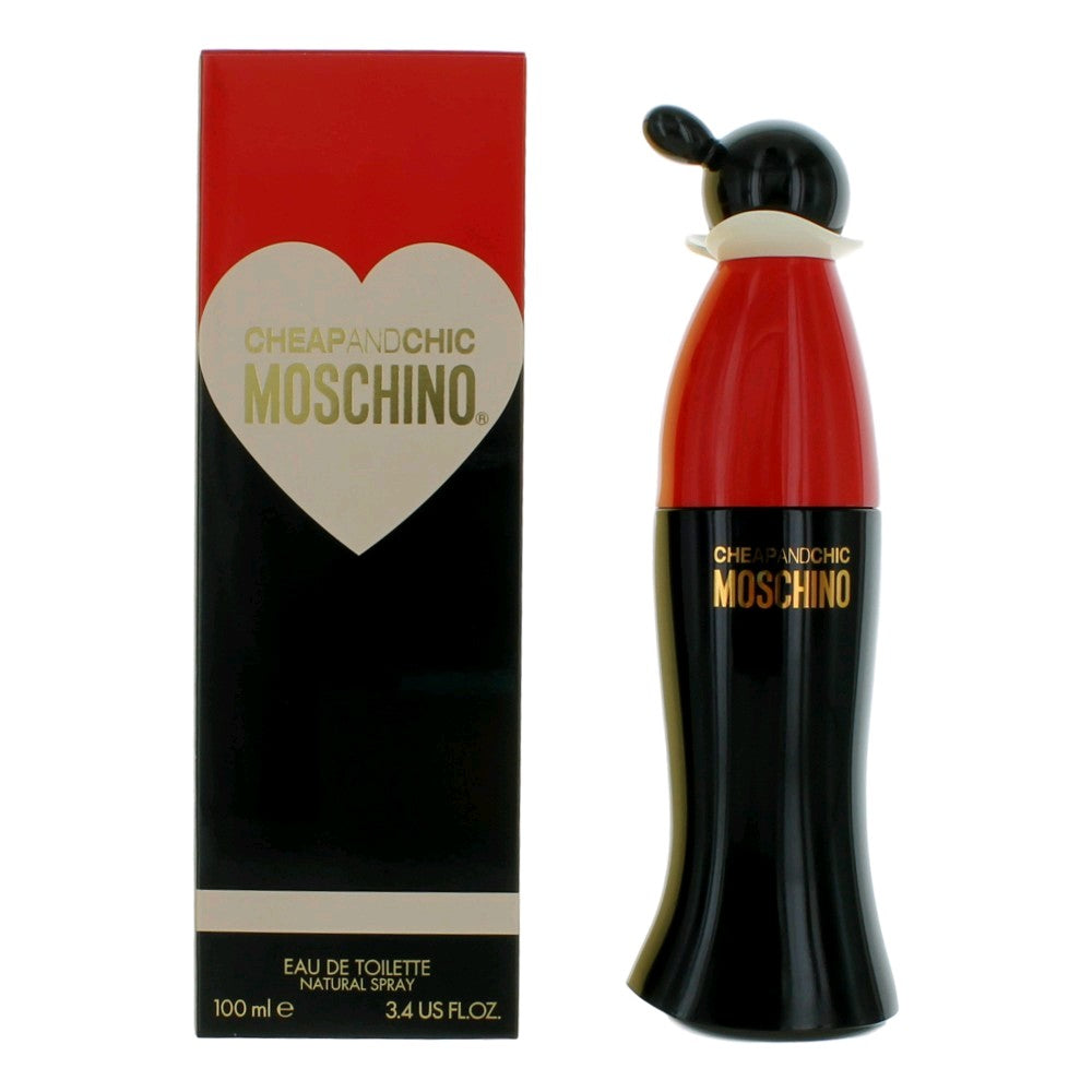 Bottle of Cheap & Chic by Moschino, 3.4 oz Eau De Toilette Spray for Women